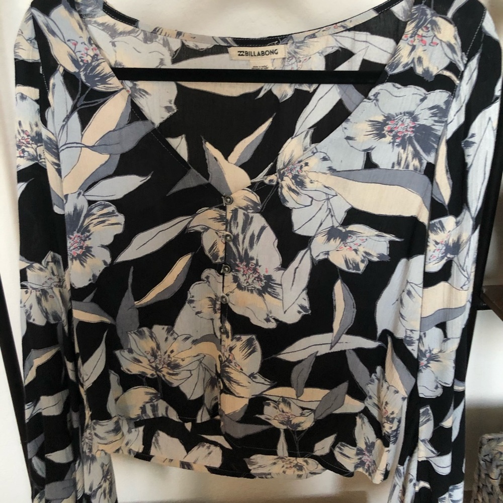 Floral button up blouse